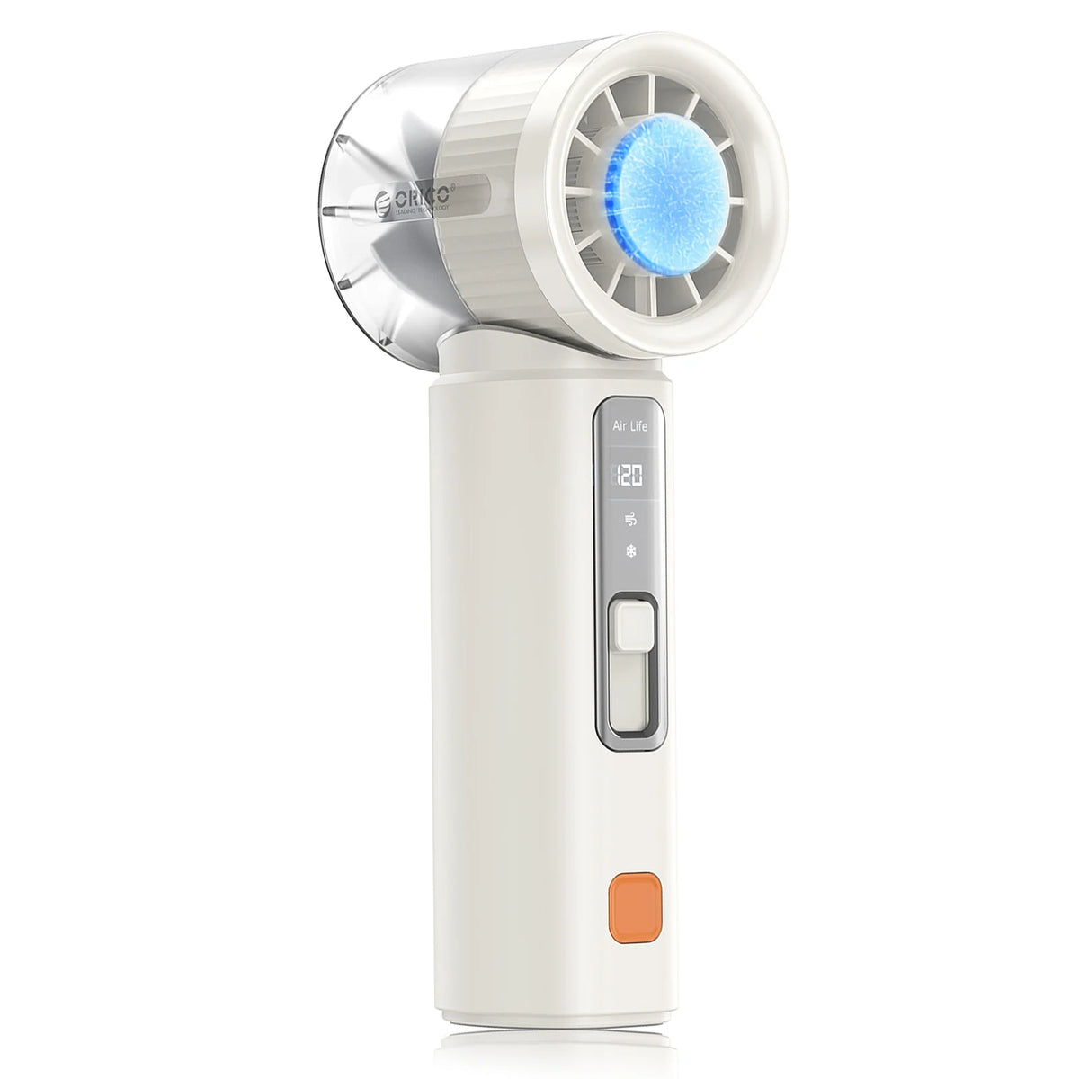 ORICO Portable Handheld Turbo Fan TEC Semiconductor Cold Cooling Mini Pocket Fan 120 Speed Digital Display Rechargeable Travel O