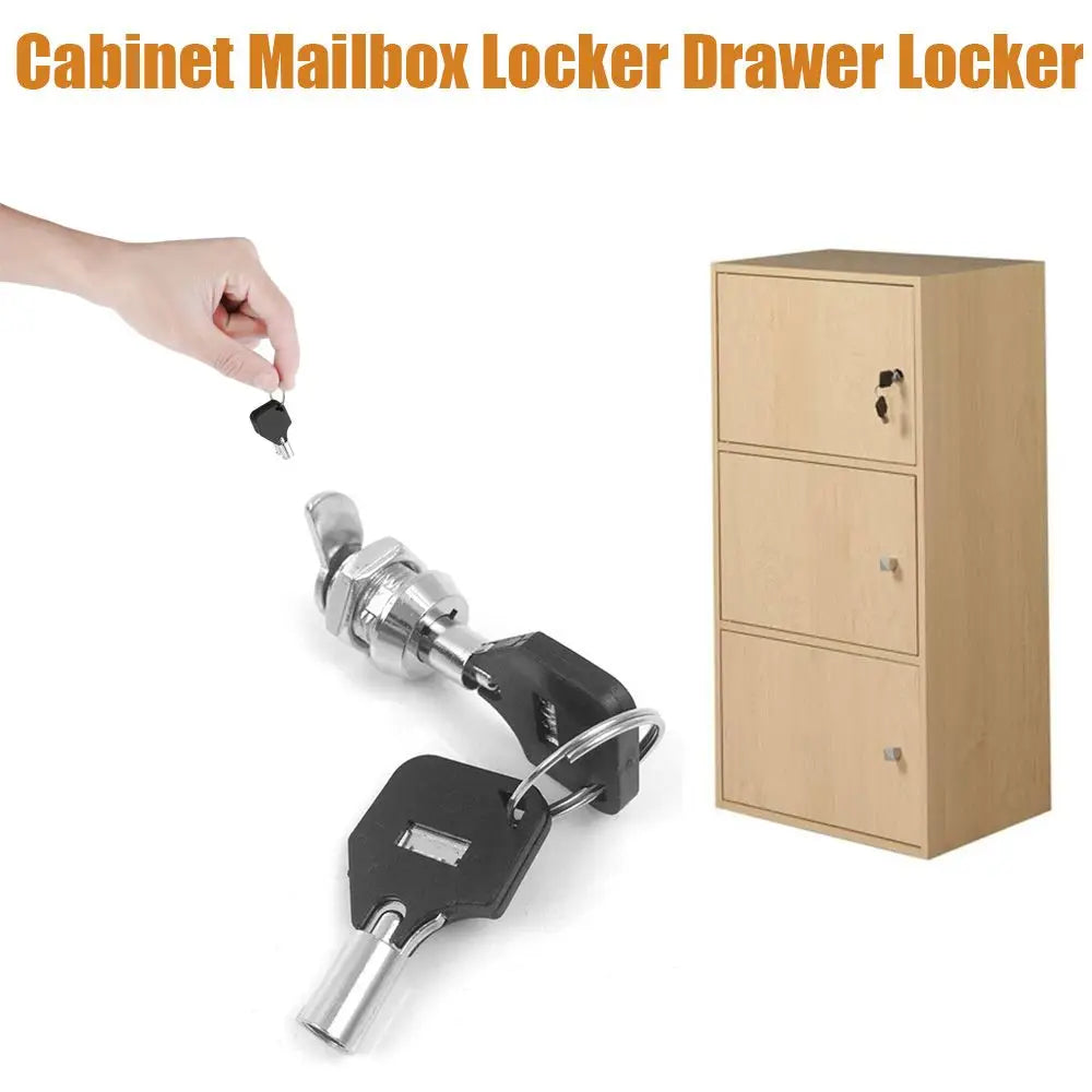 Tubular High Quality 16-30mm For Cupboard Door Cabinet W/2 Mailbox Lock Cam Lock Drawer Locker Home Hardware