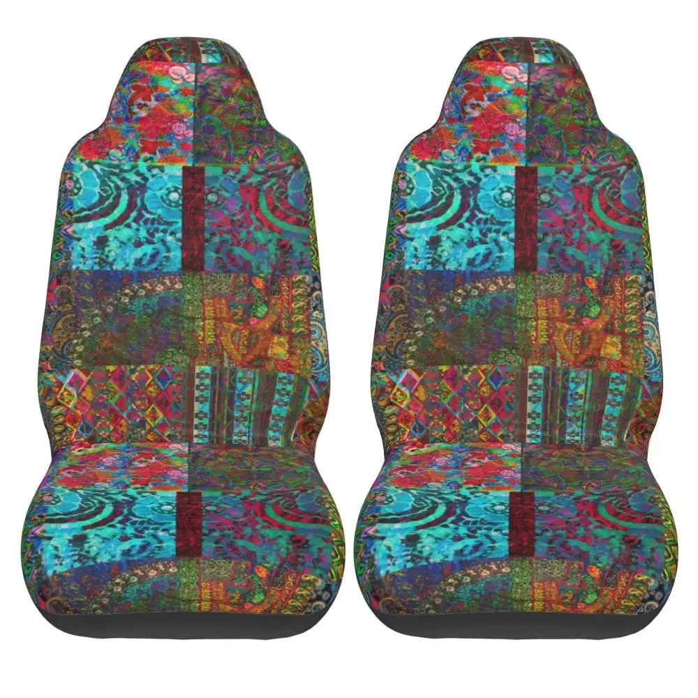 Boho Aztec Universal Car Seat Cover Four Seasons Women Ethnic Persian Tribal Car Seat Cushion Fabric Hunting