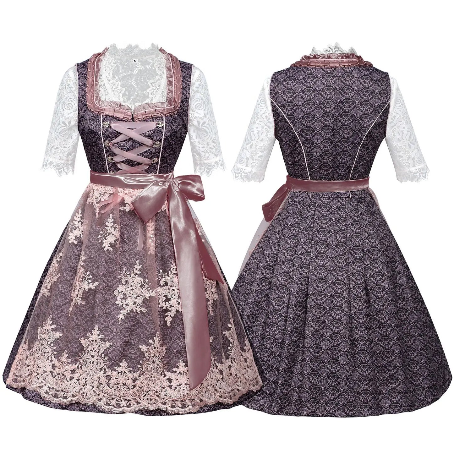 Halloween Carnival Cosplay Costume German Oktoberfest Maid Dress Woman Bavarian Traditional Embroidery Outfits Performance Girl