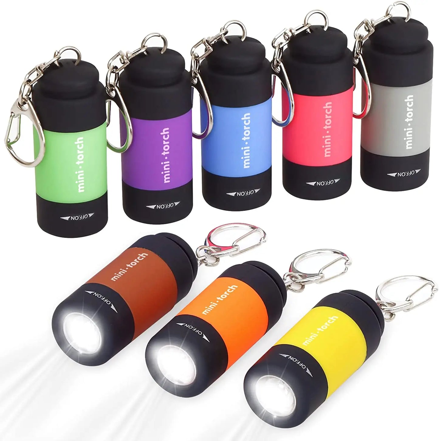 3/1pcs LED Mini Torch Light USB Rechargeable Flashlight Outdoor Waterproof Keychain Torches Lights For Hiking Camping Lighting