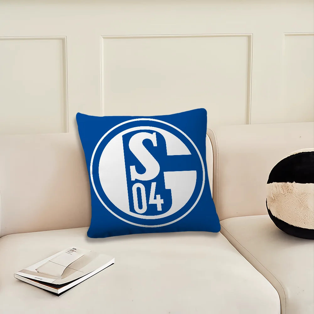 Football Club S-Schalke 04 History Cushion Cover Living Room Headboard Office Cushion Bedroom Cushion Sofa Nap Time Pillow Case