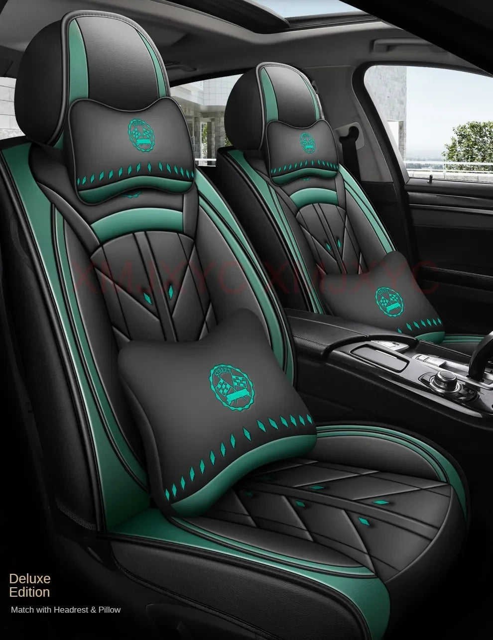 Universal Style Full Coverage Car Seat Cover for Ford Focus Mk4 Audi A6 4F W211 Skoda Kodiaq Clio 4 Car Accessories Pu Leather