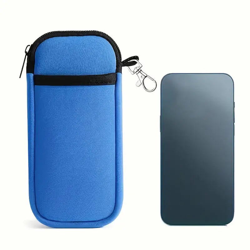 Portable Zipper Soft Glasses Case With Carabiner Sunglasses Case Zipper Eyeglass Pouch Glasses Protective Shell Bag 2 Style