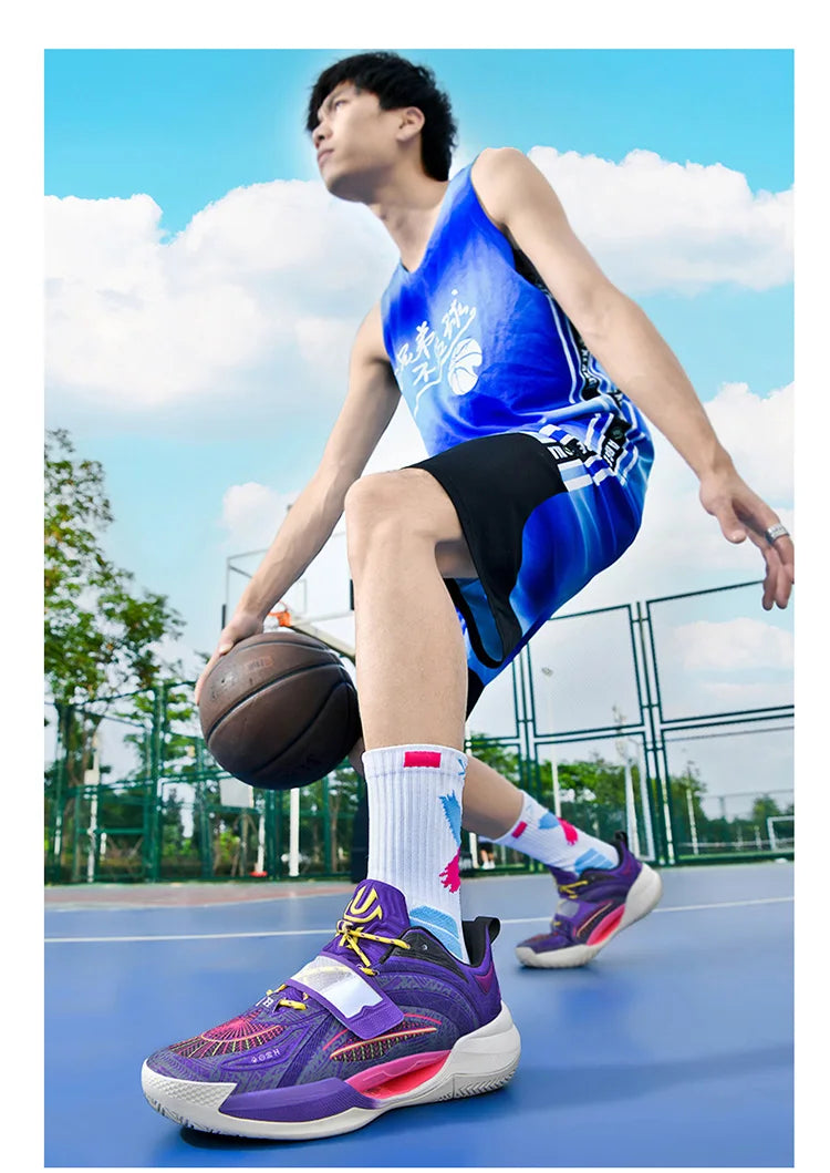 Basketball Sports Shoes with Lightweight and Breathable Air Cushion Strong Men's Jumping Ability Men's Casual Sports Shoes