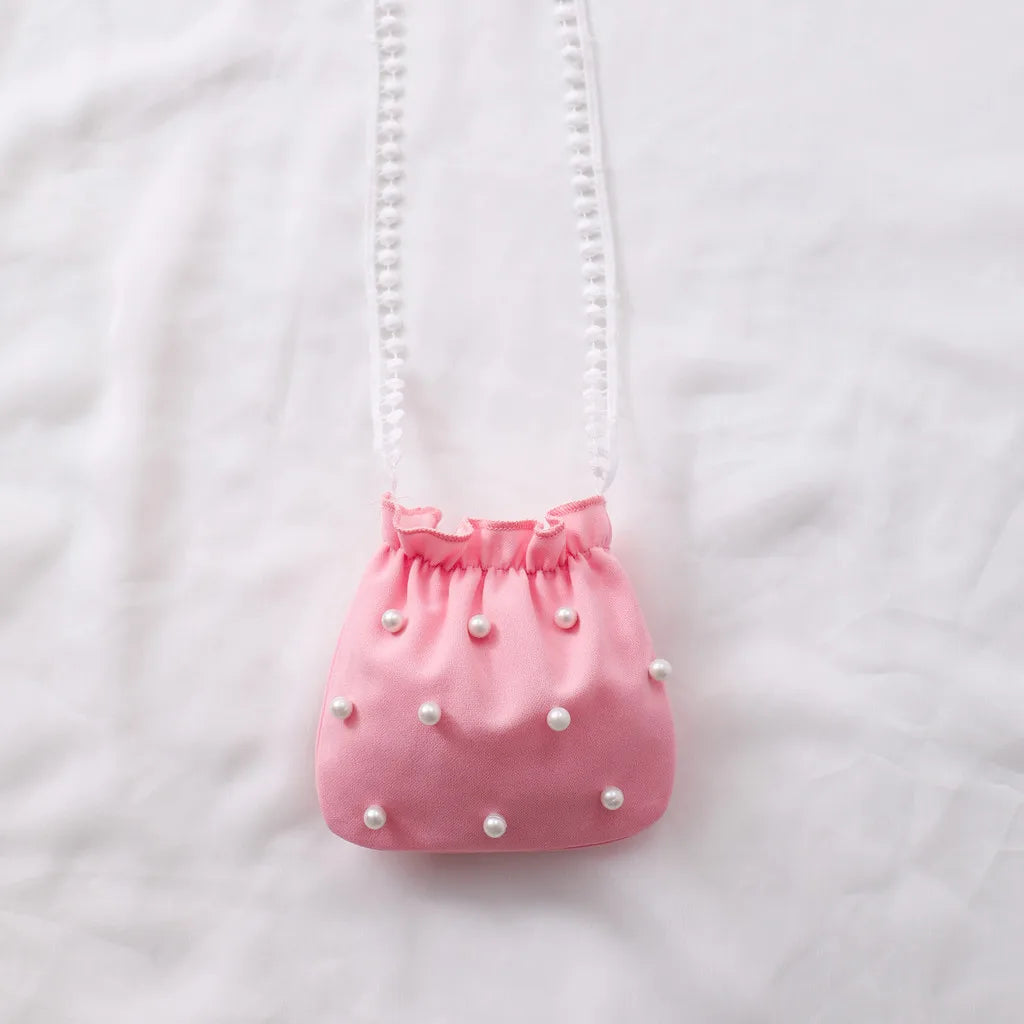 【Free Bag】 Pink Kids Girl Dress Summer Autumn Cute Long Sleeve Children Dress Casual Fashion Elegant Girls Clothes 3 4 5 6 7 Yrs