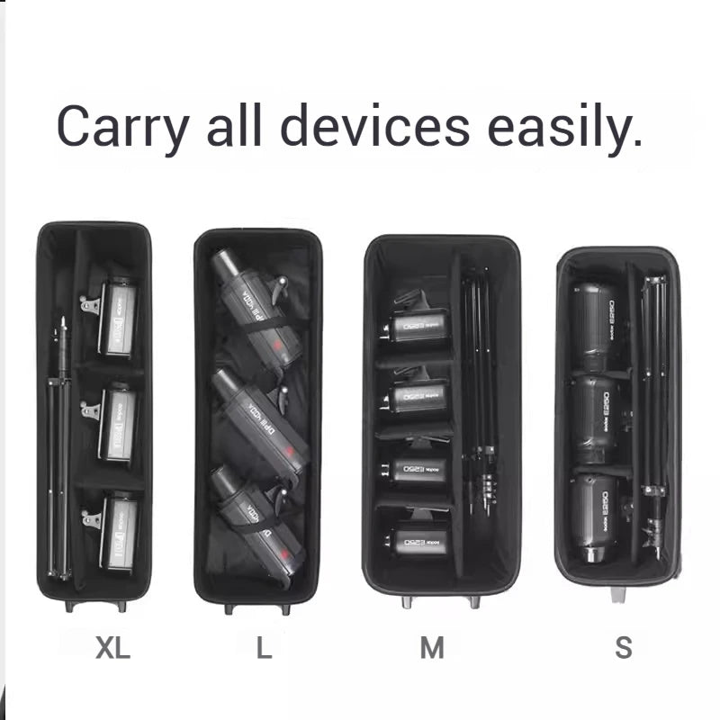 Photography Equipment Storage Luggage Photography Equipment Trolley Light Stand Tripod Outdoor Photography Storage Luggage