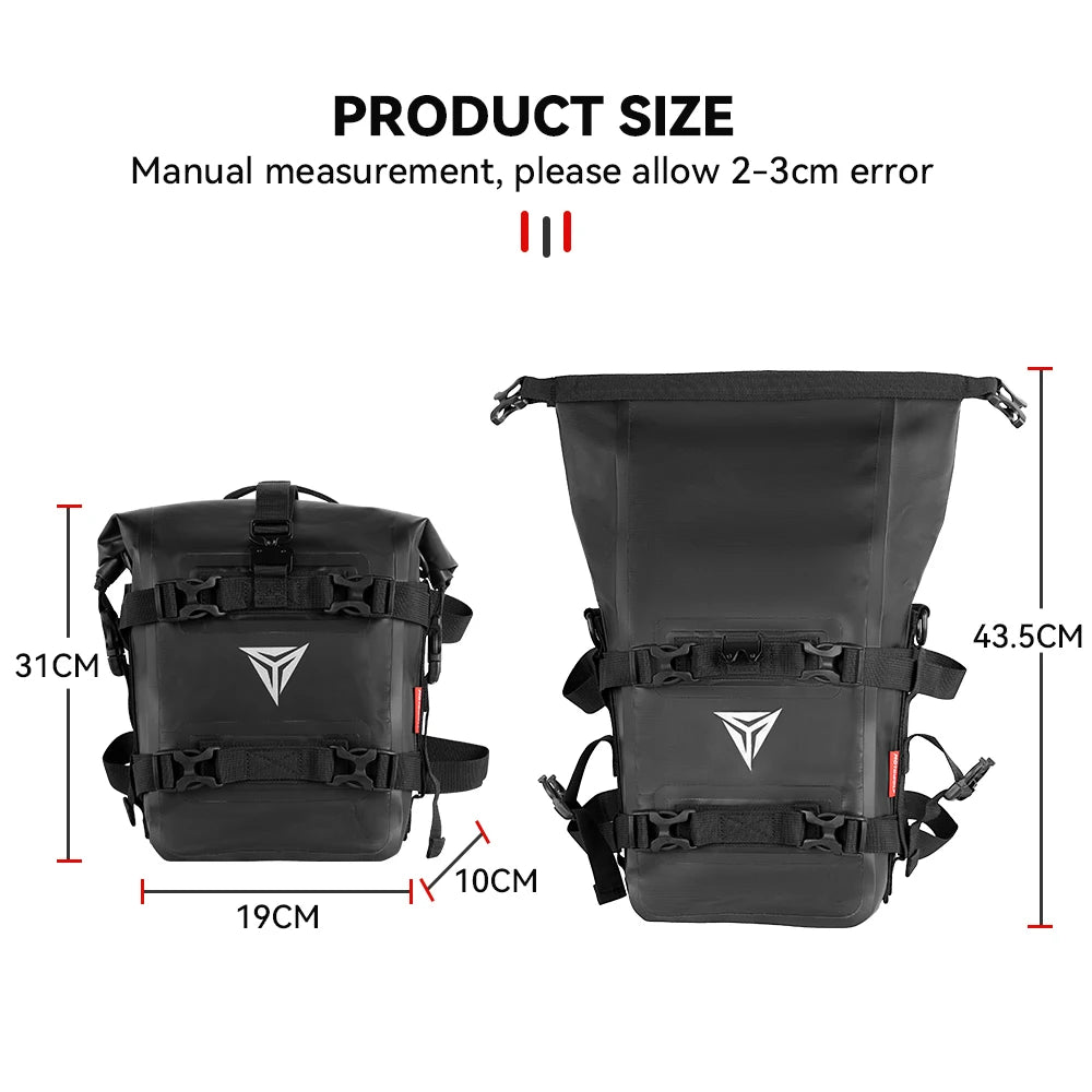 Outdoor Tank Side Bag Motorcycle Saddle Bag Tool Pack Crash Bar Bag Waterproof Moto Bumper Dry Bag 8L Large Capacity For 1250 GS