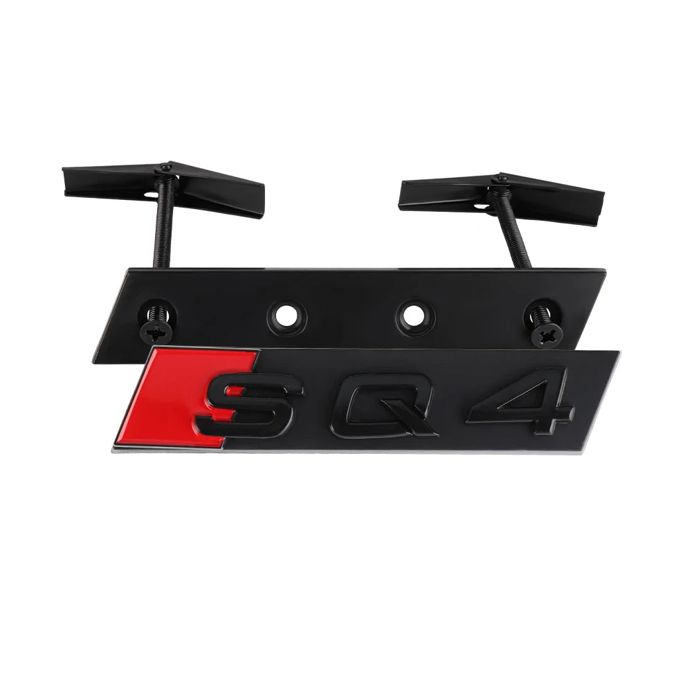 Car Styling Front Grille Emblem Decoration Sticker Auto Modification Accessories For Audi SQ3 SQ4 SQ5 SQ6 SQ7 SQ8 RSQ3 RSQ5 RSQ7