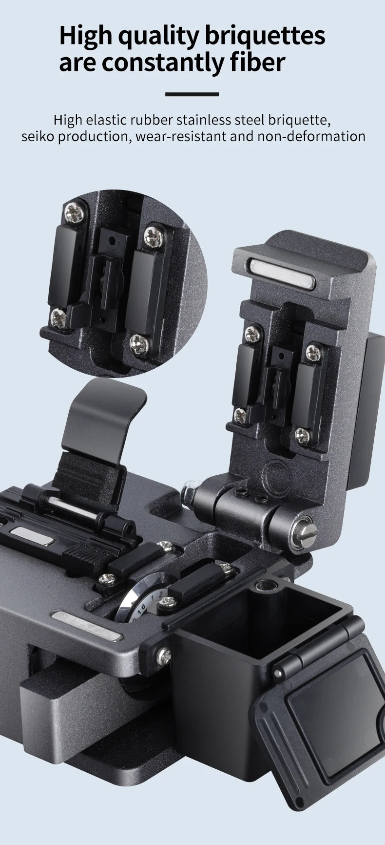Fiber cleaver M9 Cable Cutting Knife FTTT Fiber Optic Knife Tools cutter High Precision Cleavers 16 surface blade