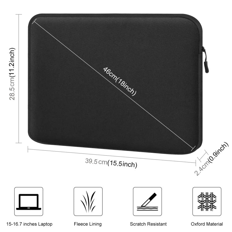 HAWEEL 16 15 13 inch Laptop Sleeve Case Zipper Briefcase Bag for 15-16.7 14-15 12.5-13.5 inch Laptop Bag