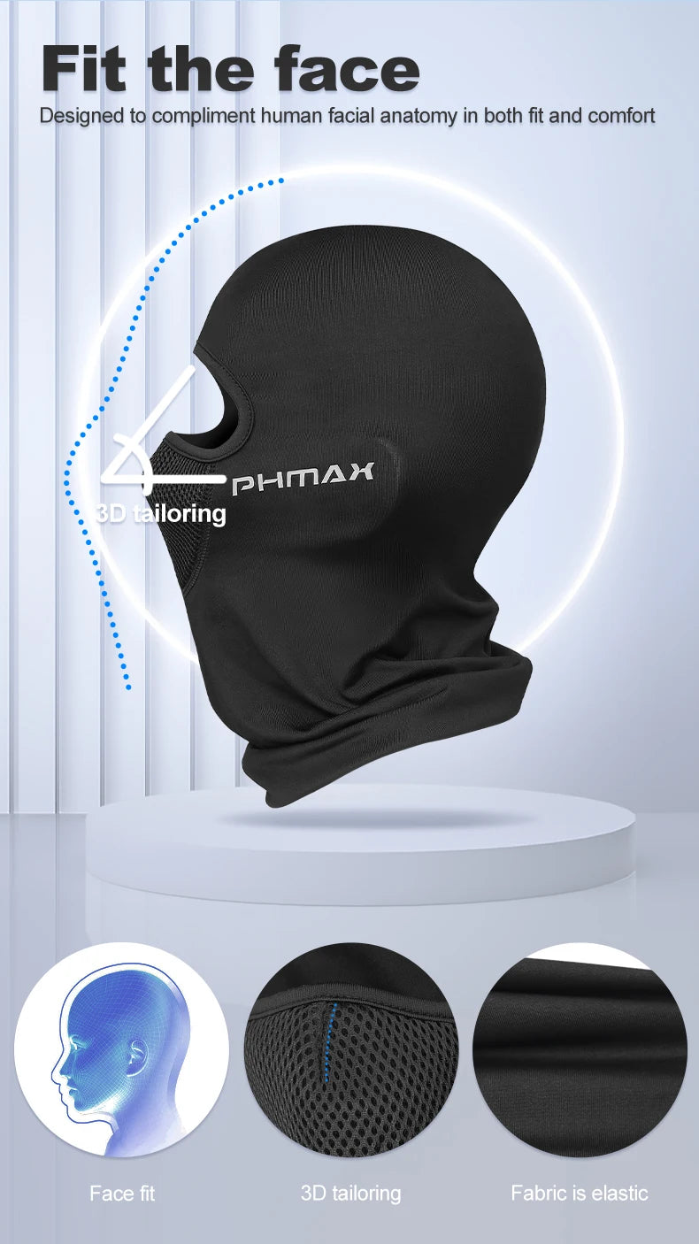 PHMAX Balaclava Bike Head Cover Summer Men Women Ski Mask Full Face Mask Hiking Cycling Camping Hunting Military Airsoft Cap