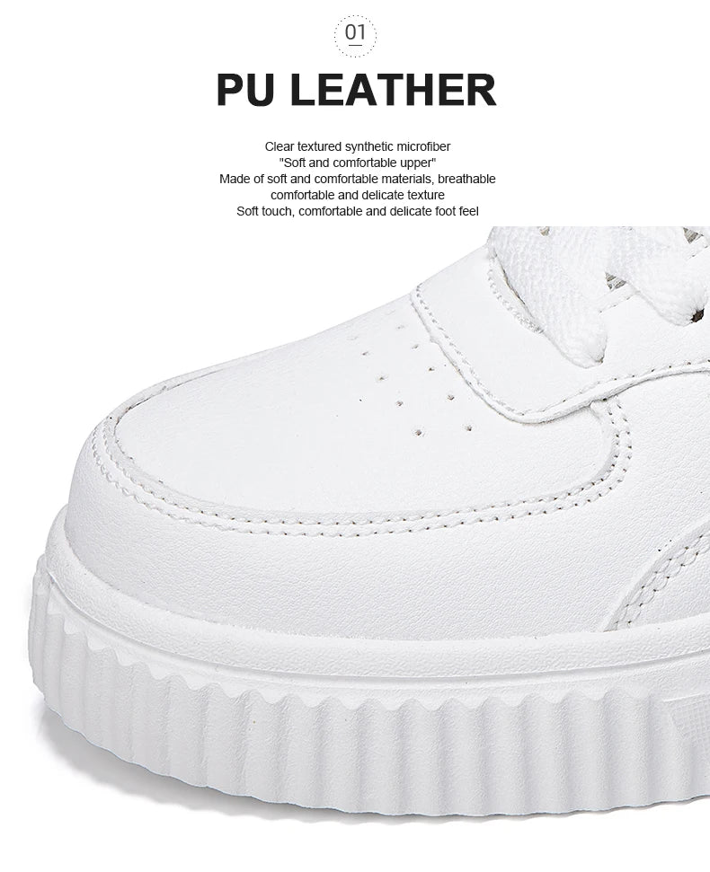 Fashion Women Casual Shoes Breathable Walking Flat Shoes Sneakers White Female Footwear Sports Running Outdoor Walking For Men