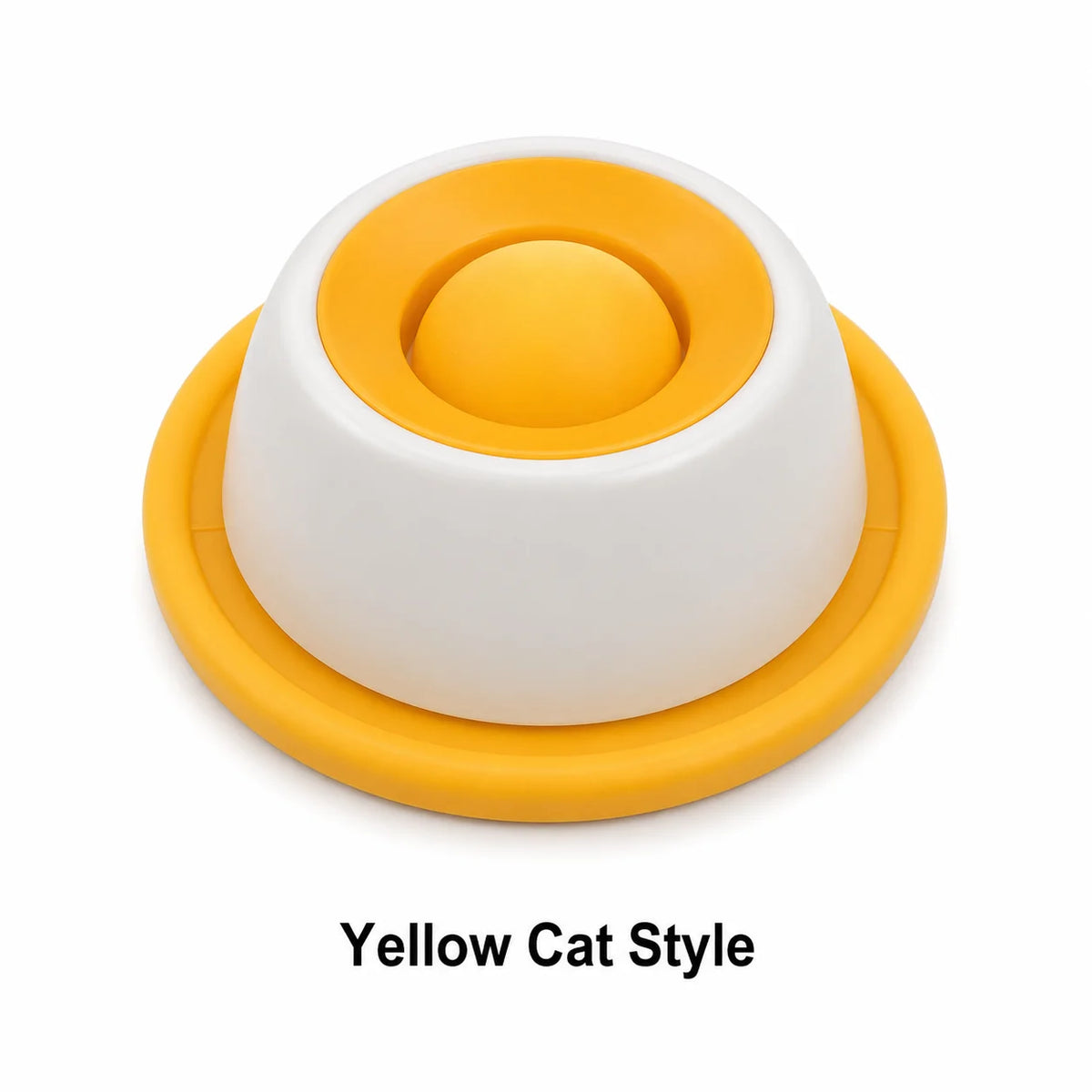 Pet Lick Plate Slow Feeder Bowl for Cats Small Dogs Rotating Ball Treat Toy Anti Slip Licking Mat for Wet Food