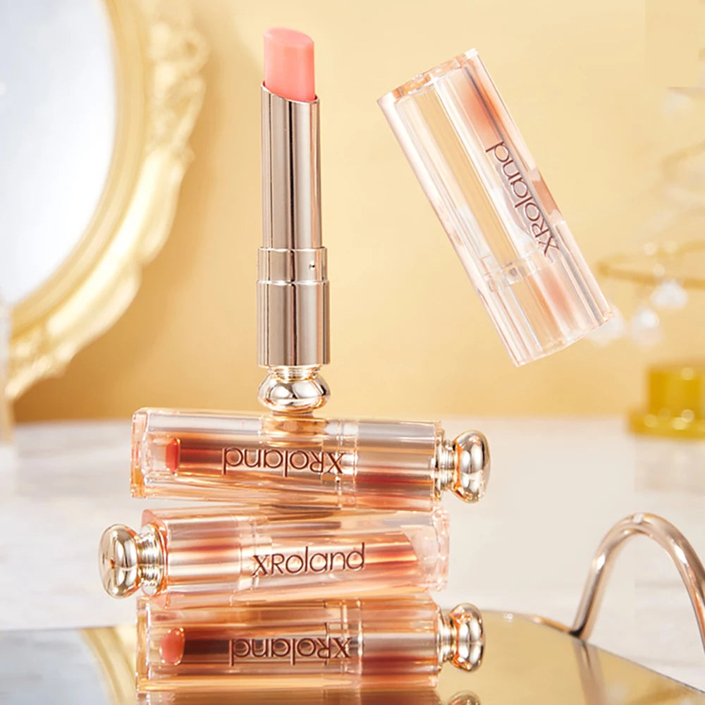 Moisturizing Lip Gloss Color Changing Lipstick Peach Lipstick Temperature Color Changing Waterproof Makeup Lipstick Cosmetics