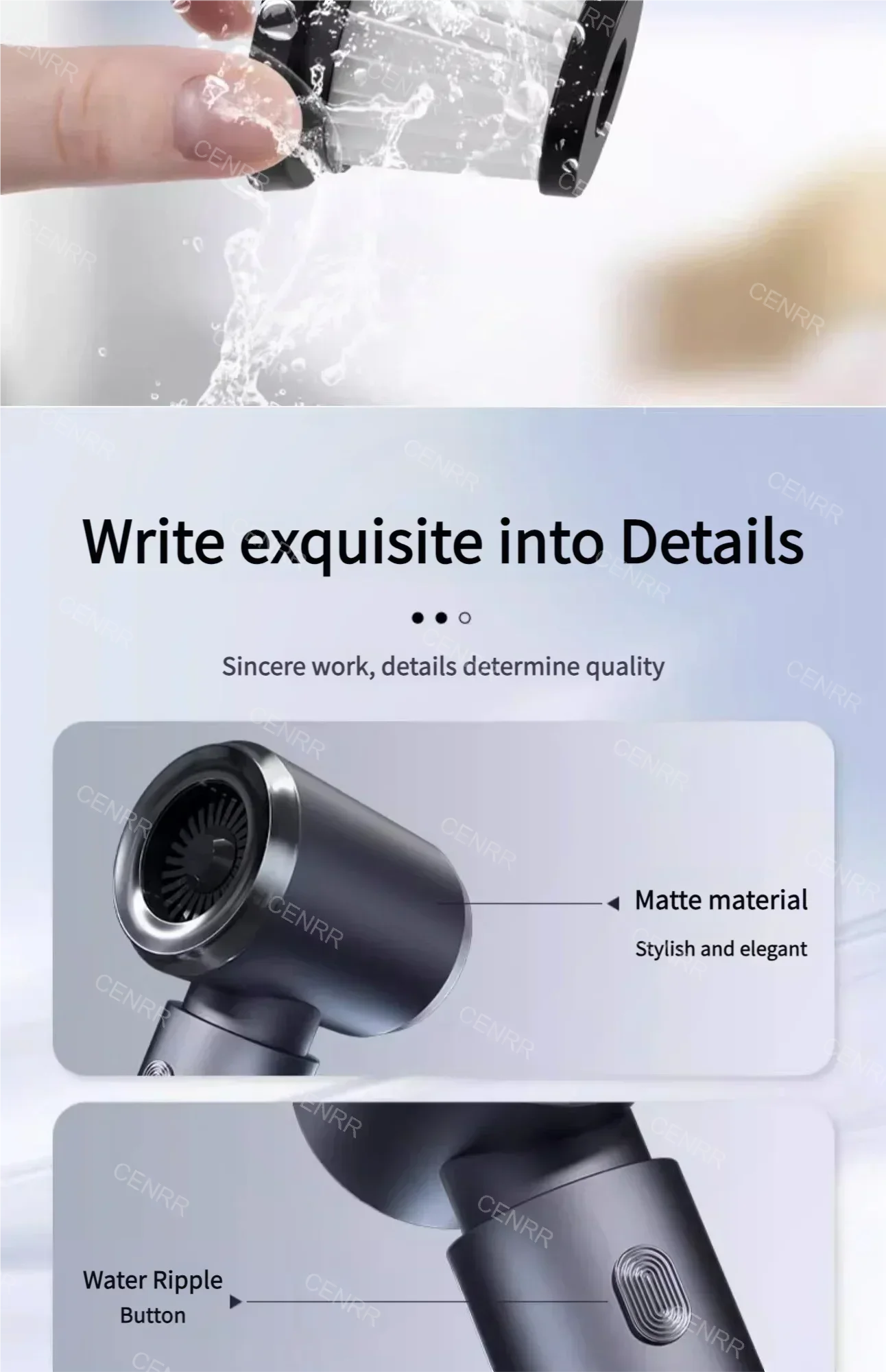 CENRR 210000PA Car Vacuum Cleaner High Suction Wireless Vacuum Cleaner Cordless Vacuum Cleaner for Car Cleaning Machine