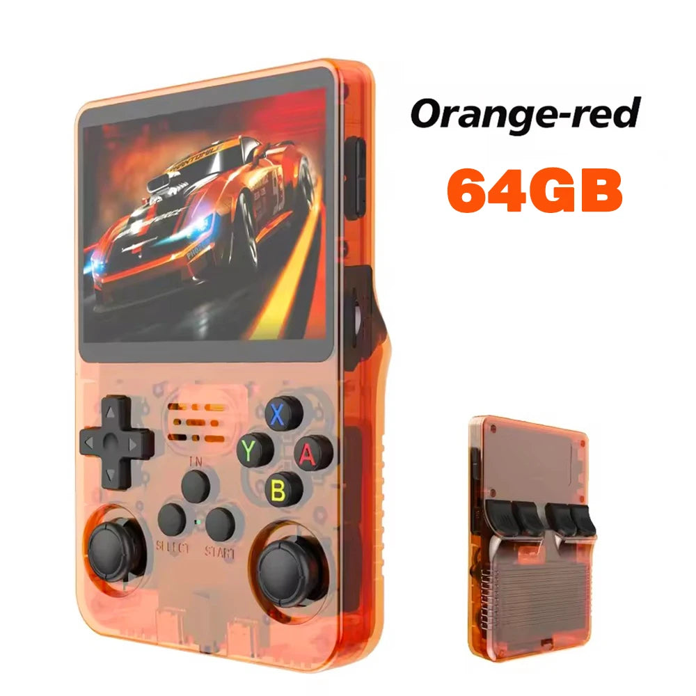 Retro R36S handheld game console 3.5-inch IPS screen Linux system 128GB portable pocket player for gaming