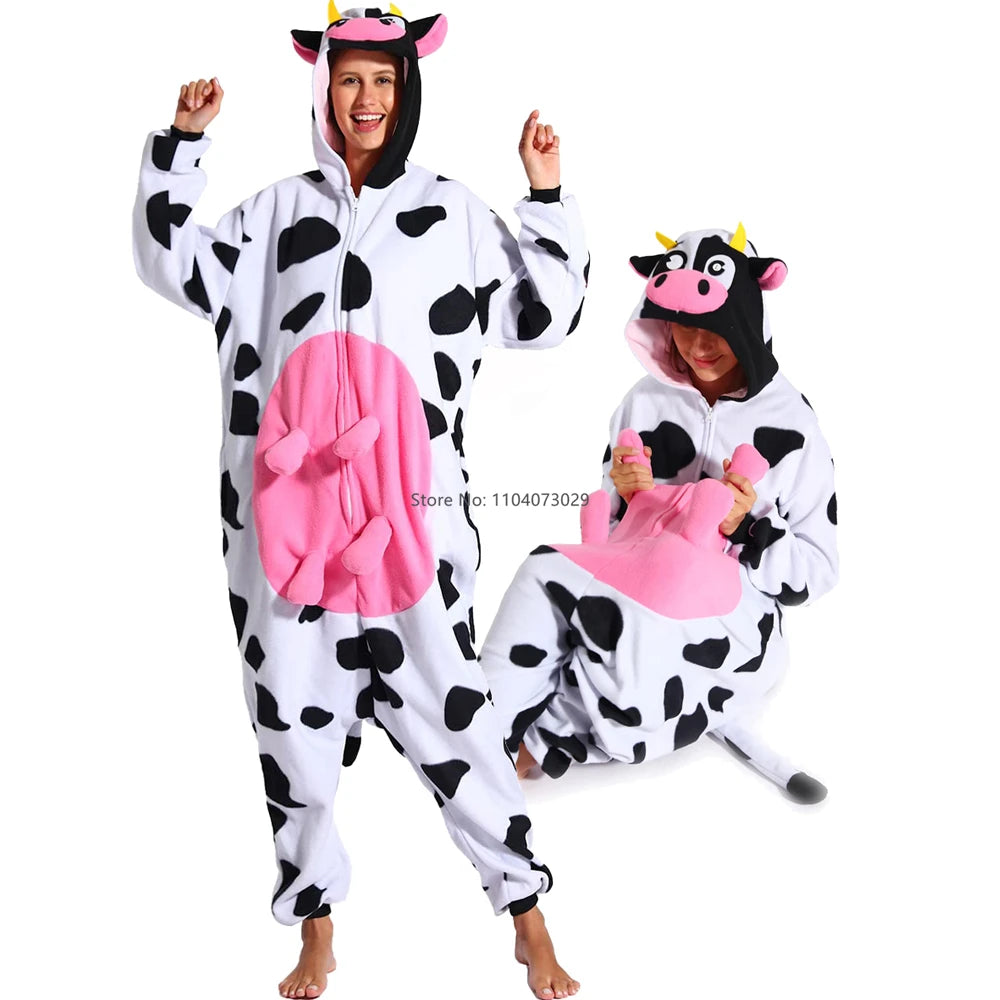 Onesieshow Animal Kigurumi Pyjamas Halloween Onesie Adult Cartoon Dog Cat Parrot Pajama Cosplay Party Women Men Homewear