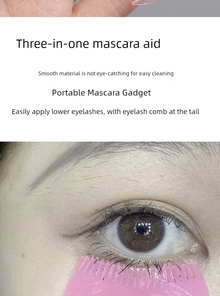 Eyelash Aid Mascara Painting Eyeliner Brush Baffle Three-in-One Makeup Tools Newbie Beginner Eye Makeup Board