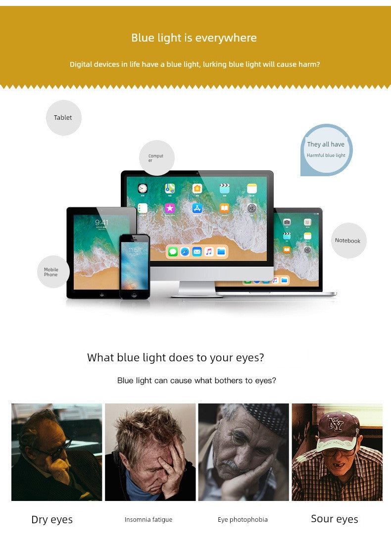 Portable Foldable Reading Glasses Fashion Plaid HD Male Presbyopic Glasses Ultra Light Anti Blue-Ray Non-Fatigue Middle-Aged and Elderly