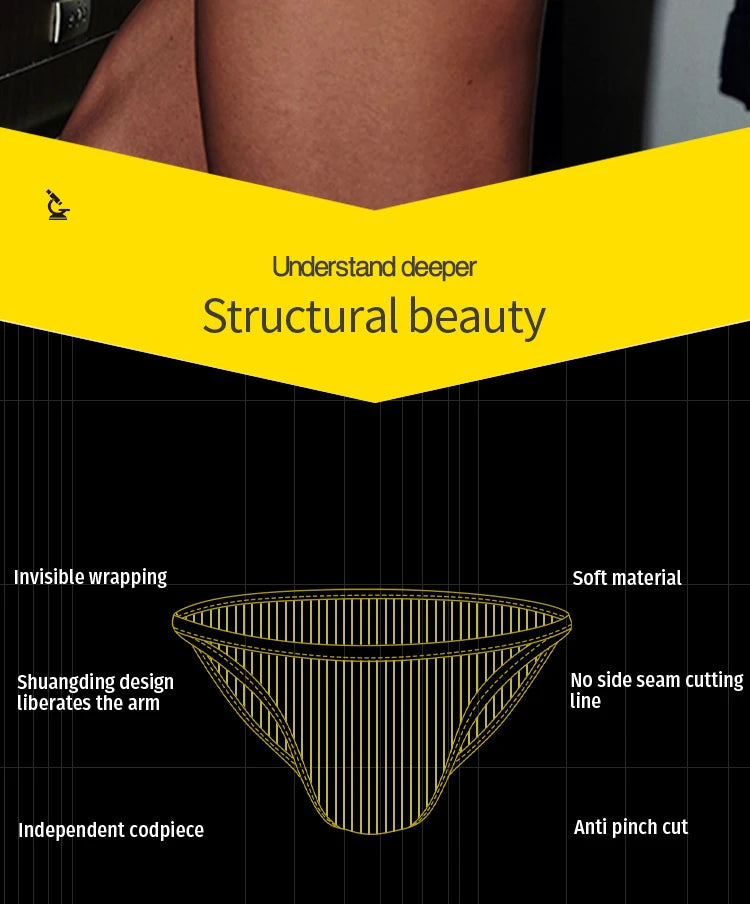 CMENIN 5Pcs Cotton Breathable Briefs Men Underwear Comfort High Quickly Jockstrap Man Underpants Brief Man AD7118