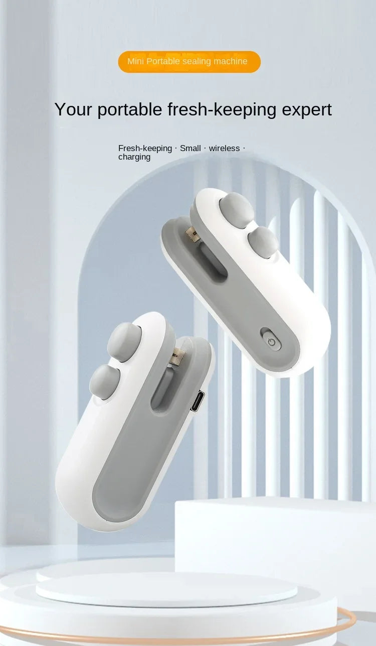 Vacuum Bag Sealing Machine Plastic Package Sealer Bags Clip Bag Handheld Sealer Food Packaging Heat Sealer For Home