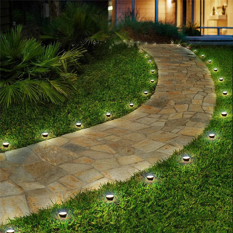 10 in 1 Outdoor Solar Lights RGB Changing Lawn Ground Lamp IP65 Waterproof Landscape Spotlights Garden Decoration Outdoor Lights