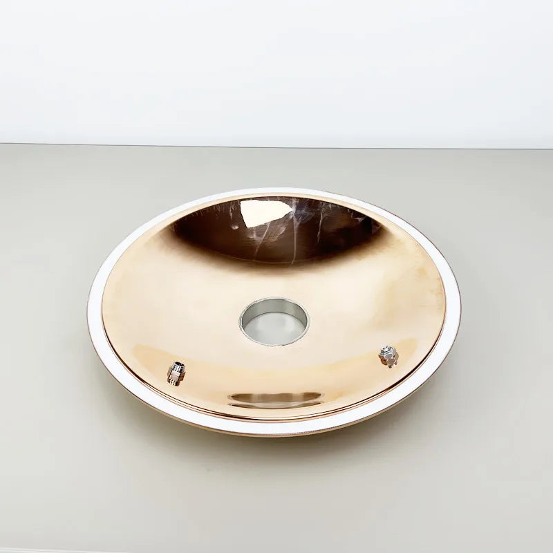 1.5"---4" High Purity Copper Lid, Suitable For Tank With Diameter Of 350mm,Distillation Barrel Lid For Brewing Whiskey Or Brandy