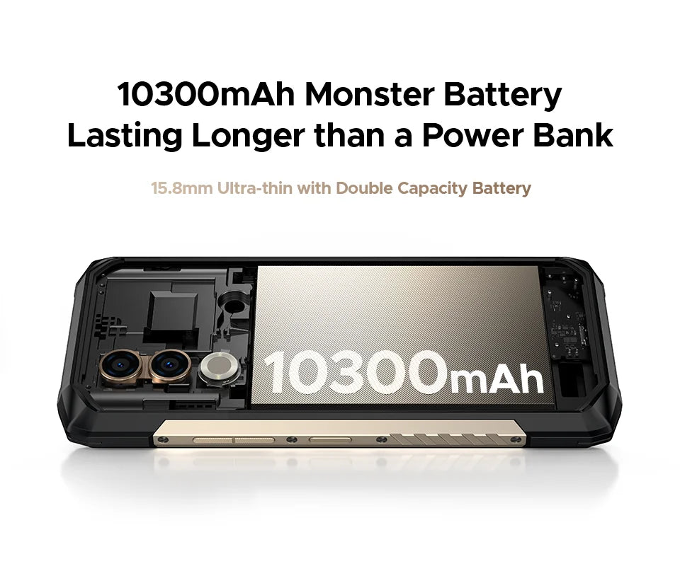 World Premiere DOOGEE Blade20 Turbo 5G Rugged Phone Android 15 Gemini Al 6.6'' HD+ 8GB 256GB AI Dual Camera 10300mAh Battery