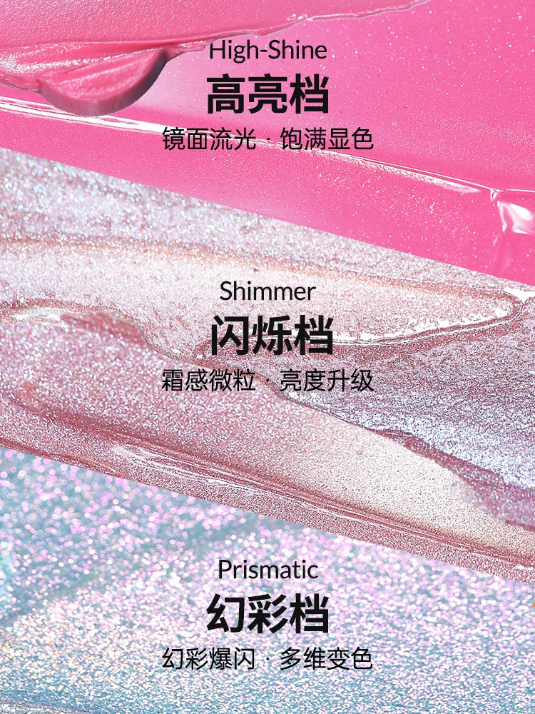 Kaleidos Lip Gloss Mirror Matte Glitter Gothic Lip Glaze Moist Shimmer Nude Punk Dark Lipstick High Colors Lasting Lip Makeup