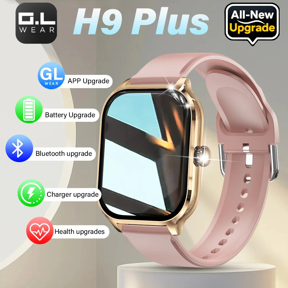 LAXASFIT New H9 Promax Smart Watch Dial to Answer Calls Calorie Tracking Heart Rate Oximetry Monitoring Bluetooth Smartwatch