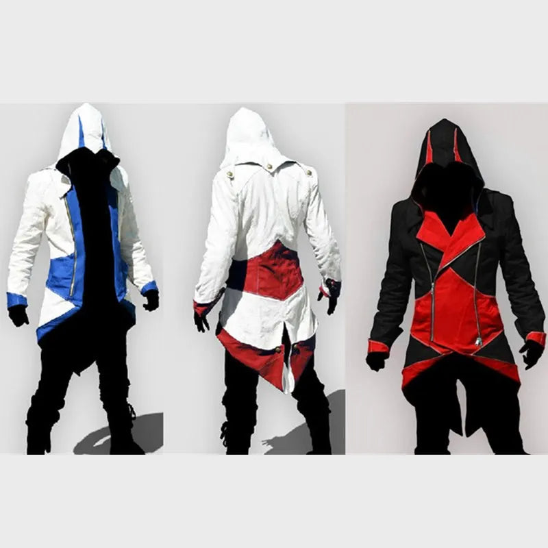 Halloween Steampunk Clothes Cosplay Movie&tv Costume Adult Men Dress Up Party Streetwear Hoodie Jacket Outwear Coats Hoodies