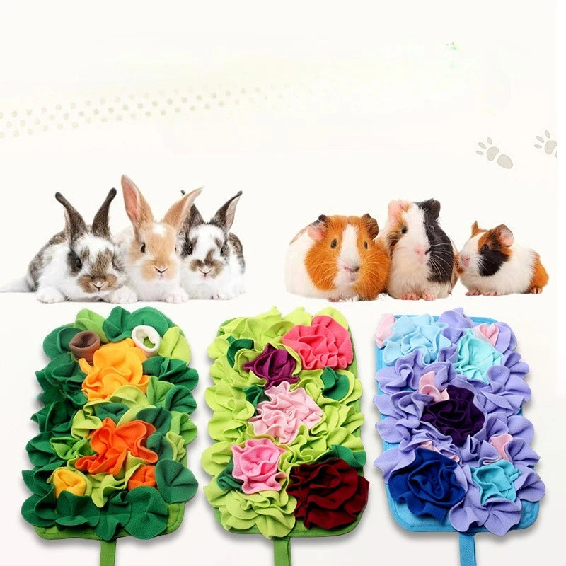 Pet Sniffing Mat Dog Interactive Flower Slow Feeding Training Pad Puzzle Treat for Dogs Cats Rabbits Foraging Skills