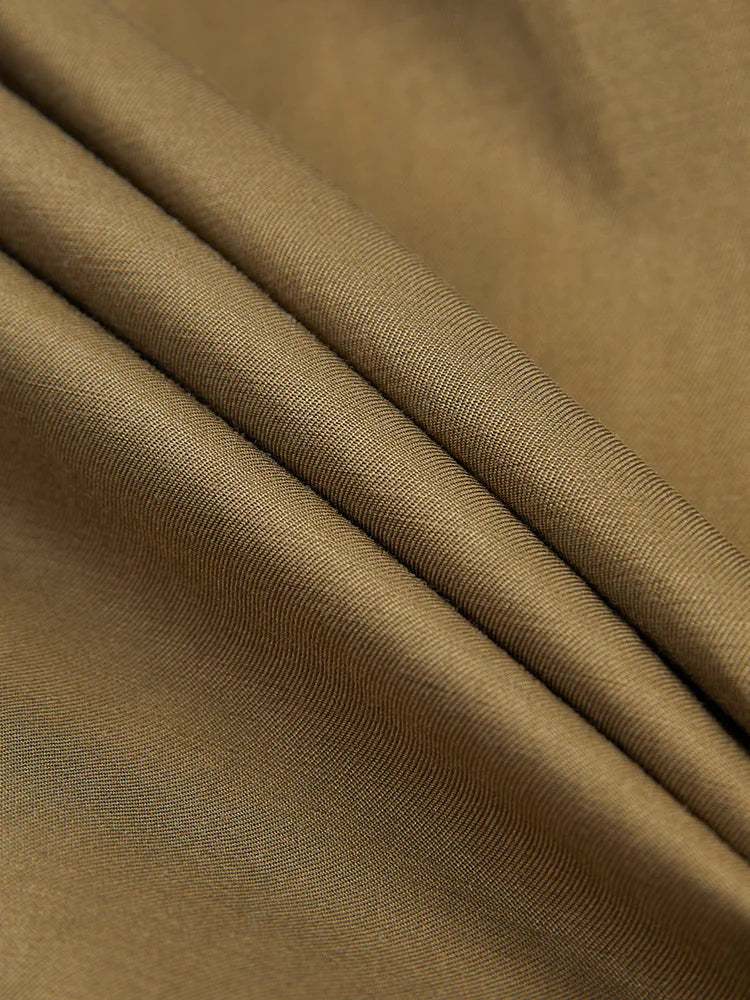 DEAT Fashion Women's Jacket Rivet Patchwork Tassel V-neck Long Sleeve Single Breasted Contrast Color Coat Spring 2025 New CP0361