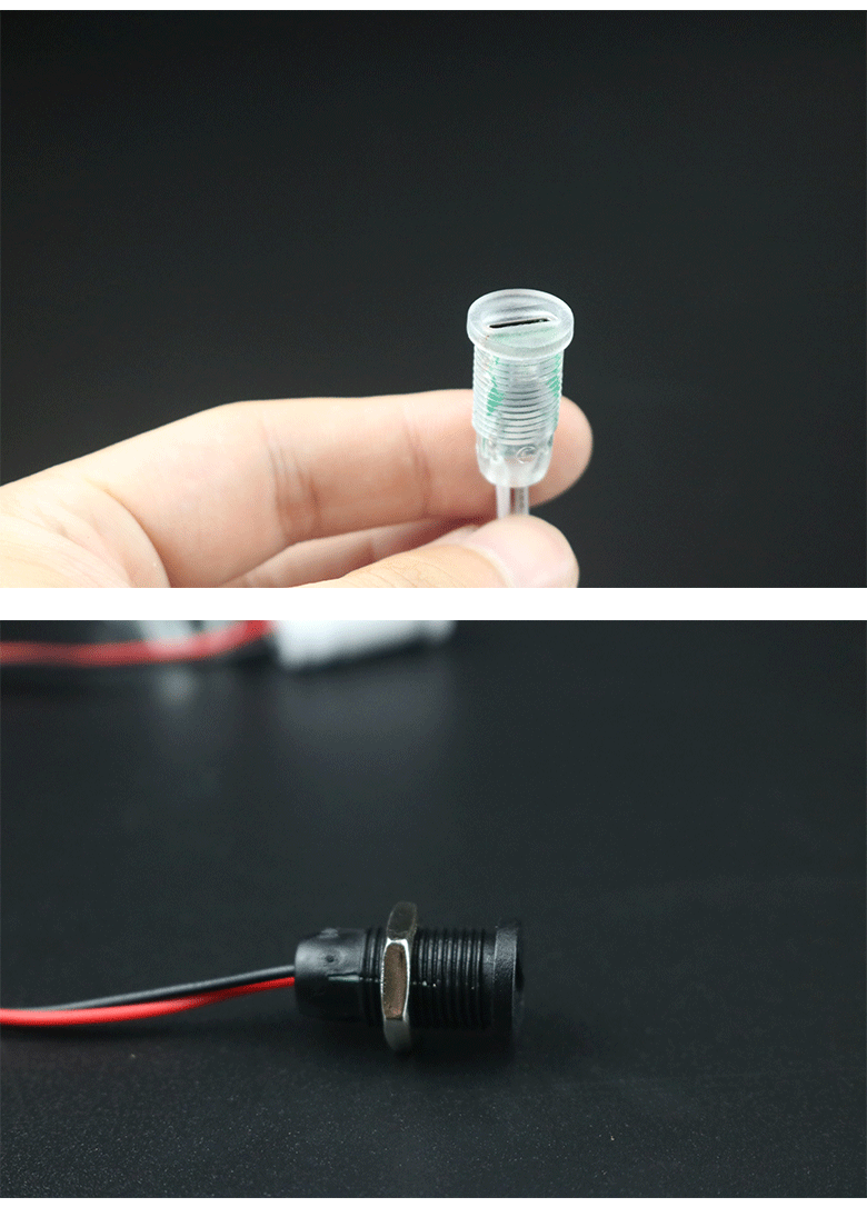 2Pin Wire LED light USB Type-c Waterproof Connector Direct compression female base Female Socket Charging Interface With Welding