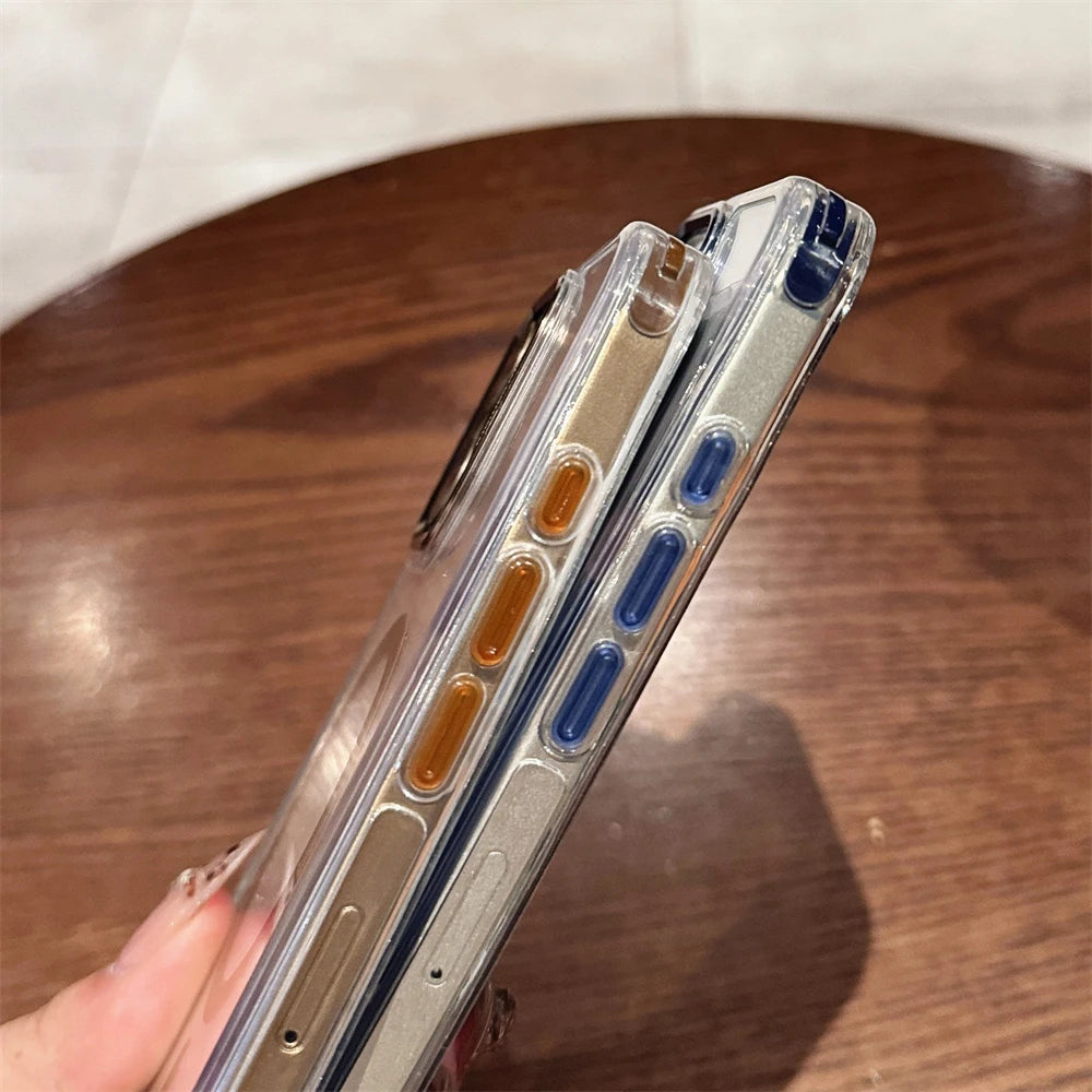 Crossbody Lanyard Necklace Transparent Magnetic For Magsafe Case for iPhone 17 15 11 12 13 14 16 Pro Max Plus Anti-lost Cover