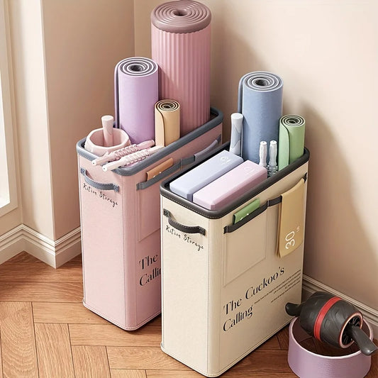 1Pc Yoga Mat Storage Basket, Fitness Equipment and Sports Equipment Storage Basket, Household Sewn Edge Foam Shaft Rack Artifact