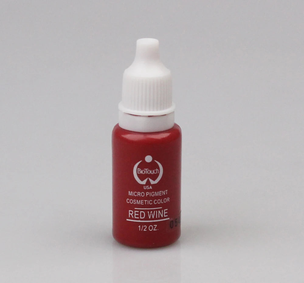 1Pcs Tattoo Ink Pigment Kit Permanent Makeup Micropigment for Eyebrow Eyeliner Lip Art Brown Black Chocolate Dark Red