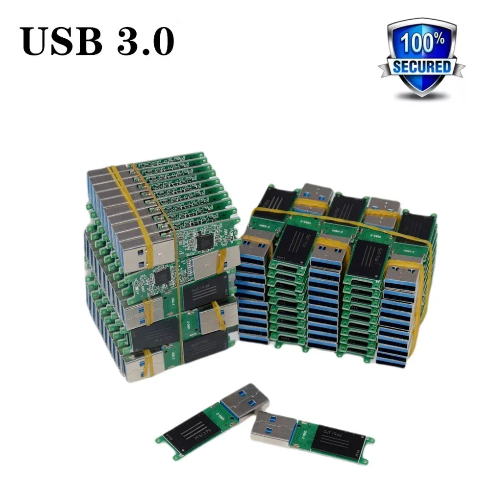 Wholesale Chip USB 3.0 Flash Memory 4GB 8GB 16GB 32GB 64GB 128G USB U Disk Semi-finished PCB Plate Pendrive Free Delivery