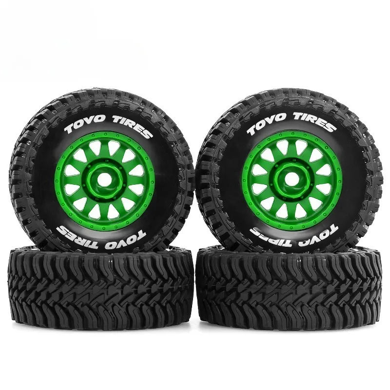 FOR 1/14 1/16 Racing Truck Tires Rubber Tyres 12mm Hex for RC Car ARRMA MOJAVE HPI HSP Tamiya MJX 14211 HBX 3100a Q130c SCYWltoy