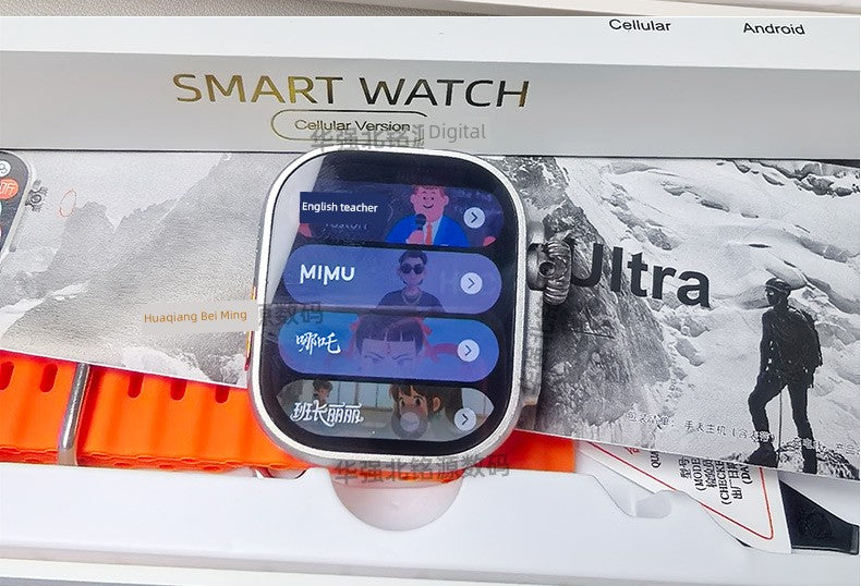 Huaqiang North New Arrival Dw100pro + Ultra Top with Smart Watch Plug-in Card and Shuncheng 5.0 Teenagers