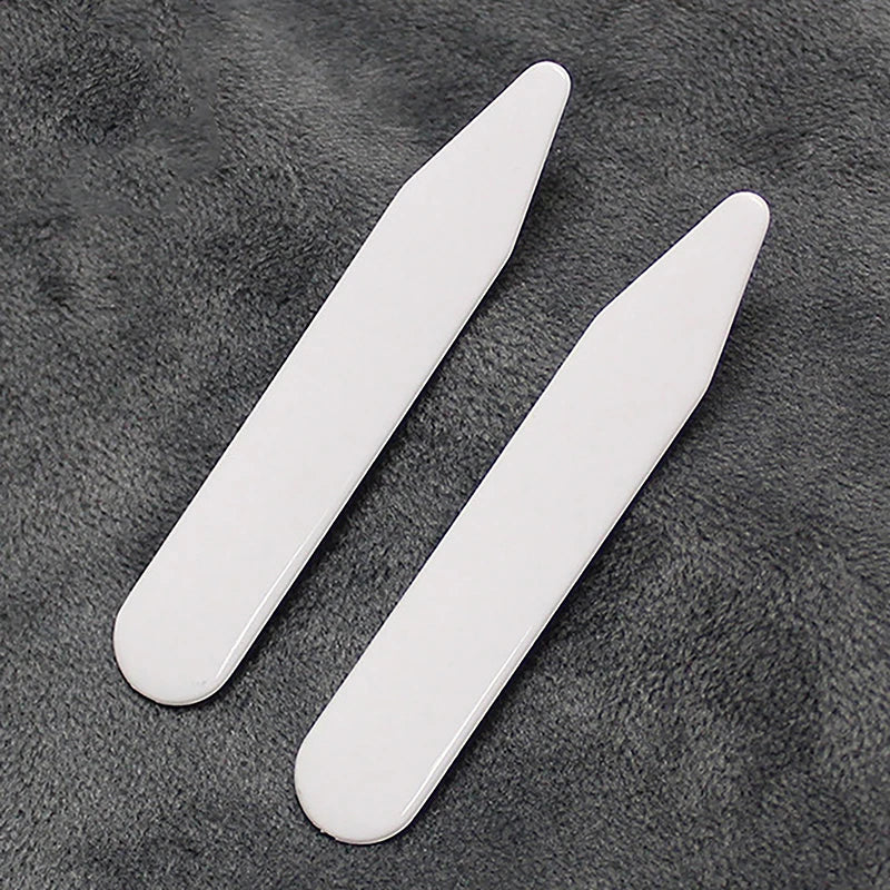 2pc Carbon Fiber Collar Stays For Business Men's Shirt Party Dress Brace Accessories Reinforcement Insert Fixing 2 Size Jewelry