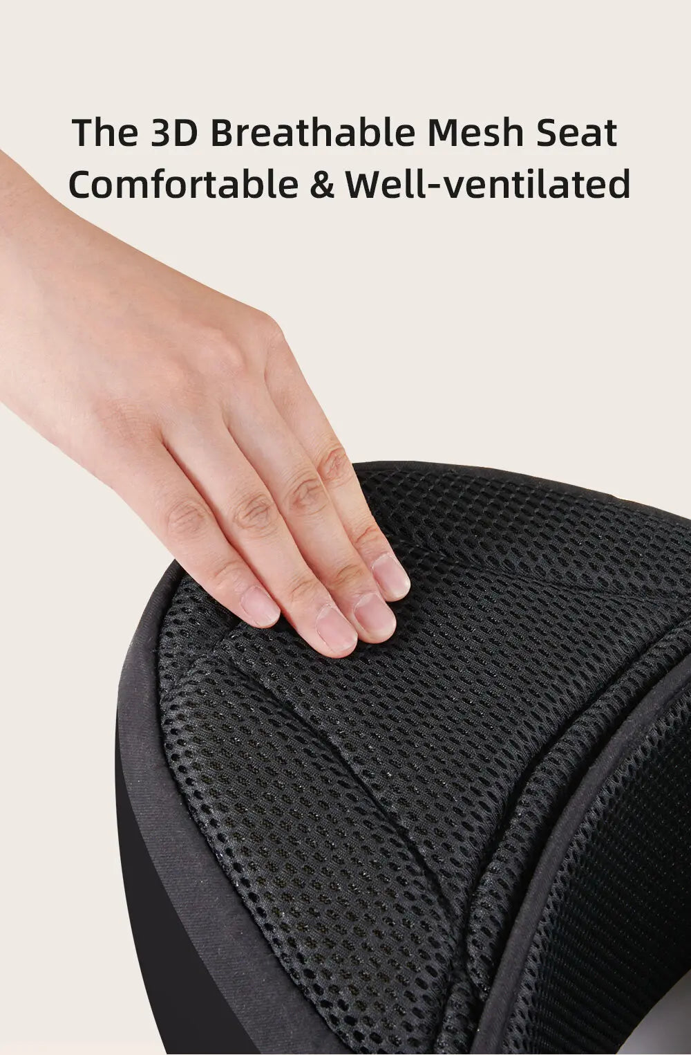 Sunveno Integrated Secure Baby Carrier Effortless Comfortable Baby Carrier Mesh Breathable 4-24months Hands-Free Ergonomic Black