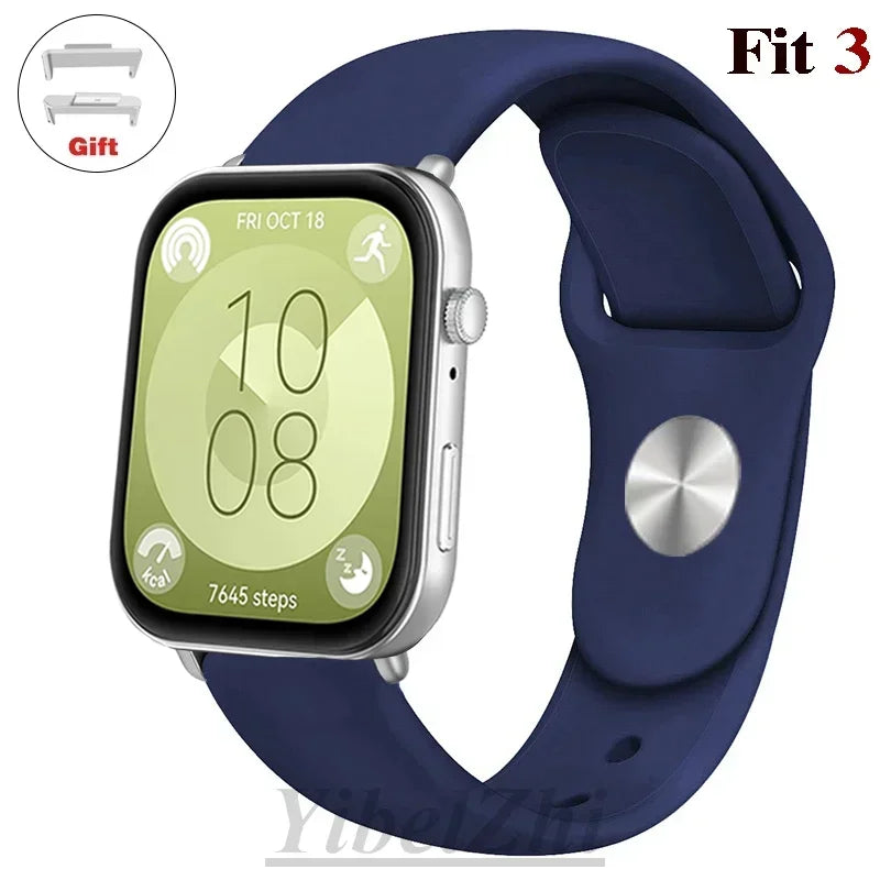 sport Band For Huawei Watch FIT 3 Strap smartwatch Silicone Official 1:1 correa for Huawei Watch fit3 2024 watchband Accessories