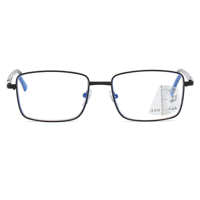 Color Changing Reading Glasses Men Automatic Zoom Progressive Multifocal Presbyopia EyeGlasses +1.0-+4.0 Anti Blue Light Eyewear