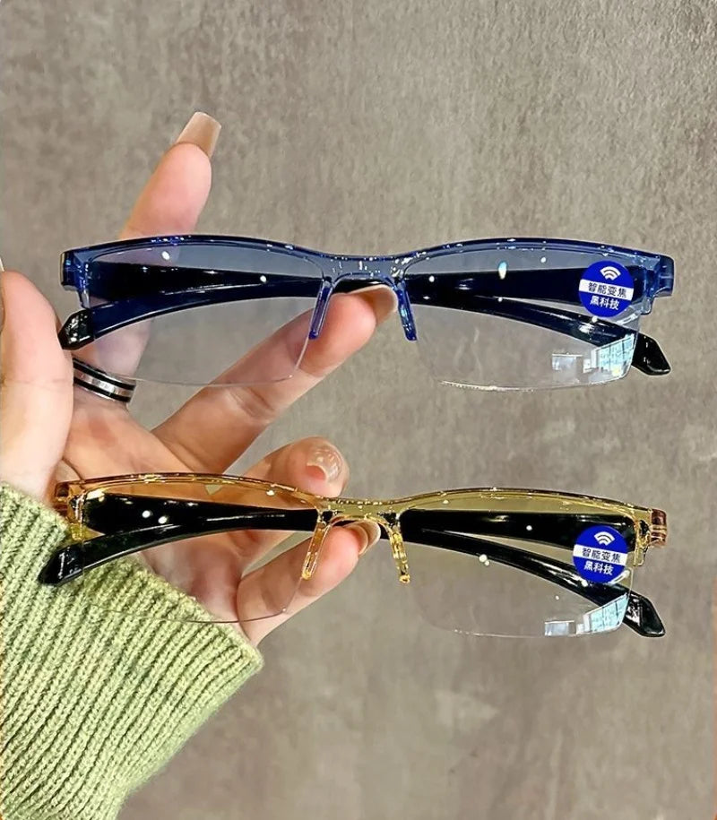 1pcs Ultralight Smart Automatic Zoom Reading Glasses Anti Blue Ray Eyeglasses Autofocus Presbyopia Eyewear