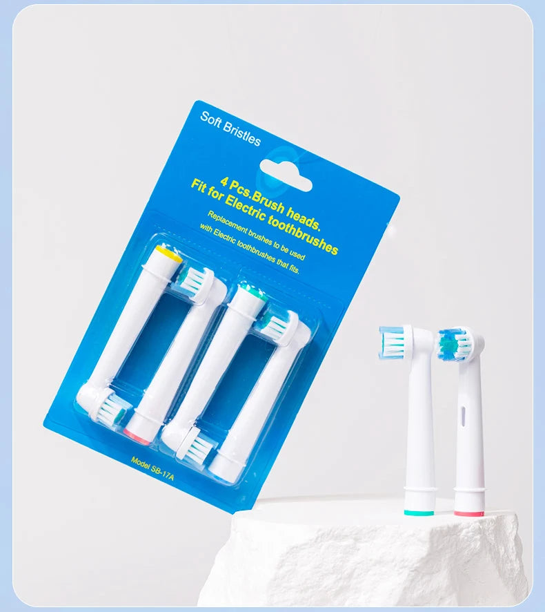 4/8pcs Replacement Brush Heads For Oral-B Electric Toothbrush Advance Power/Vitality Precision Clean/Pro Health/Triumph/3D Excel