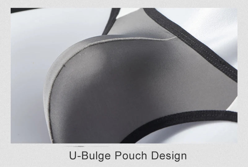 Ice Silk Sexy Men Underwear Briefs Cueca Mid Waist Thin Calcinha Quick Dry Youth Panties Ropa Interior Hombre U Pouch Underpants