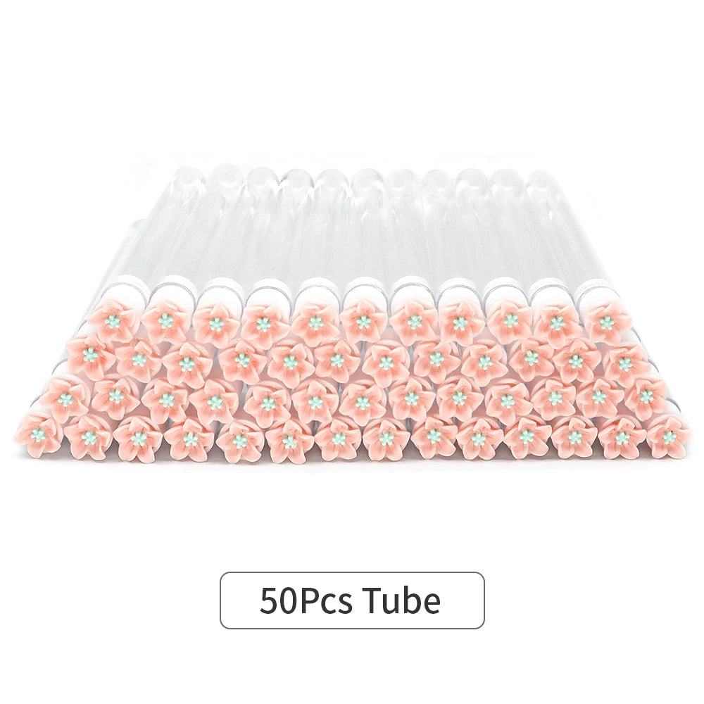 10/50Pcs Eyelash Brush Tubes With Crystal Lash Mascara Wands Eyebrow Comb Spoolies Container Lash Brush Applicators Makeup Tools