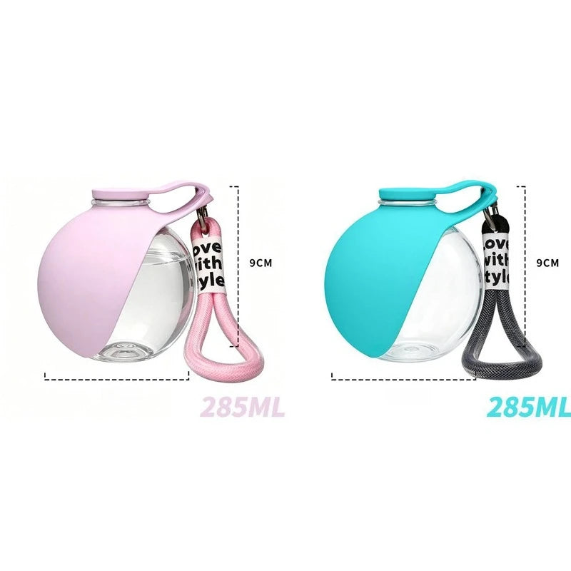Pet Companion Water Bottle,Portable Water Bottle for Walking Dogs,Hand-held Hanging Rope for Cats and Dogs To Drink Water Bottle